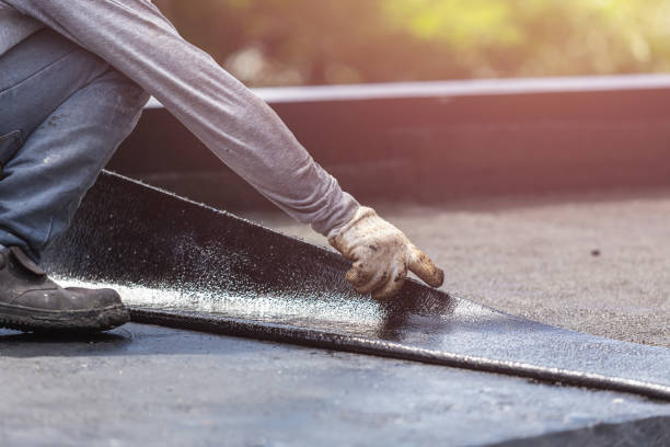 Professional Basement Waterproofing technician working in Williams, IN
